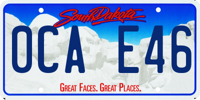 SD license plate 0CAE46