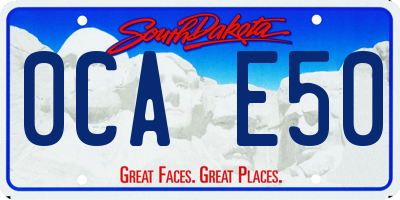 SD license plate 0CAE50