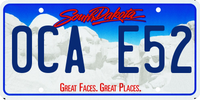 SD license plate 0CAE52