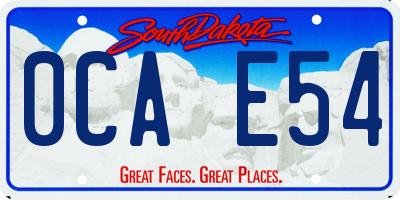 SD license plate 0CAE54