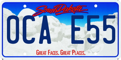 SD license plate 0CAE55