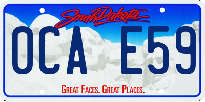 SD license plate 0CAE59