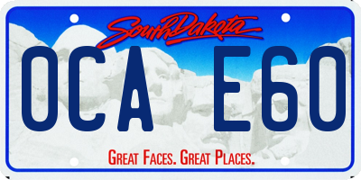SD license plate 0CAE60
