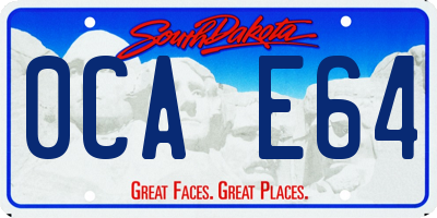 SD license plate 0CAE64