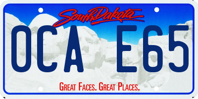 SD license plate 0CAE65