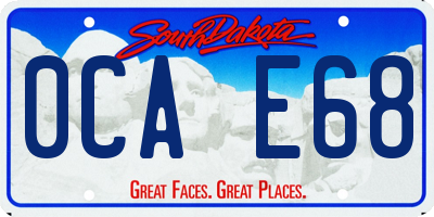 SD license plate 0CAE68