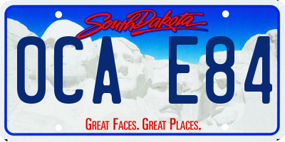 SD license plate 0CAE84