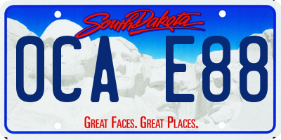 SD license plate 0CAE88