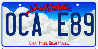 SD license plate 0CAE89