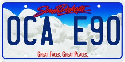 SD license plate 0CAE90