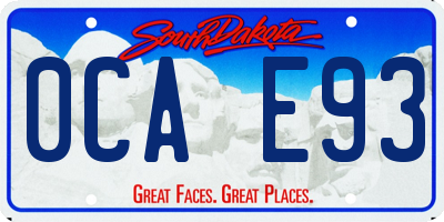 SD license plate 0CAE93