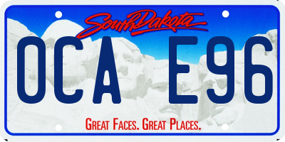 SD license plate 0CAE96
