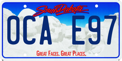 SD license plate 0CAE97