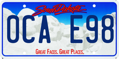 SD license plate 0CAE98