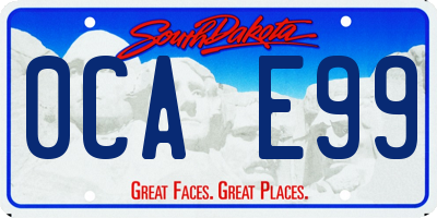 SD license plate 0CAE99
