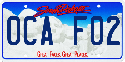 SD license plate 0CAF02