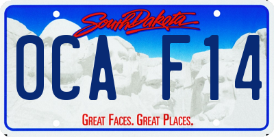 SD license plate 0CAF14