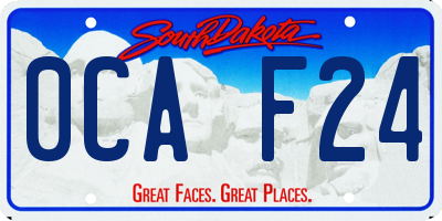 SD license plate 0CAF24
