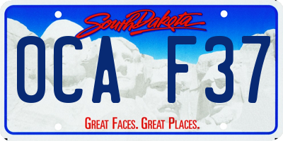 SD license plate 0CAF37
