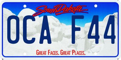 SD license plate 0CAF44