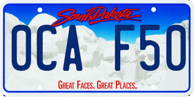 SD license plate 0CAF50