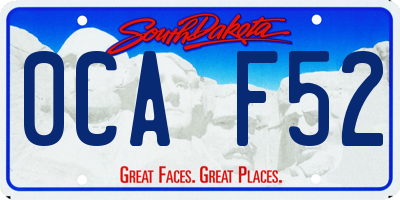 SD license plate 0CAF52