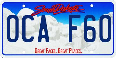 SD license plate 0CAF60