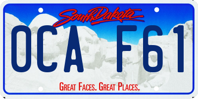 SD license plate 0CAF61