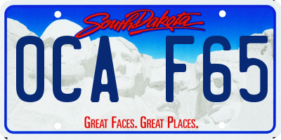 SD license plate 0CAF65