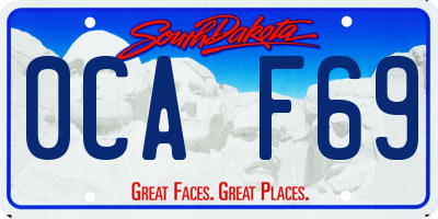 SD license plate 0CAF69