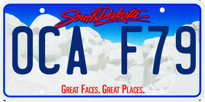 SD license plate 0CAF79