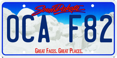 SD license plate 0CAF82