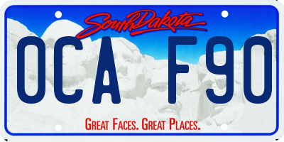 SD license plate 0CAF90