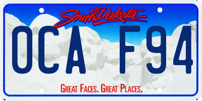 SD license plate 0CAF94