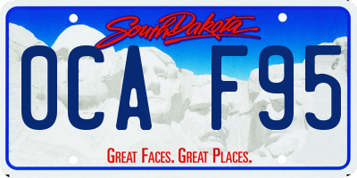 SD license plate 0CAF95