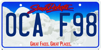 SD license plate 0CAF98