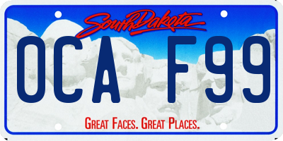 SD license plate 0CAF99