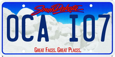 SD license plate 0CAI07