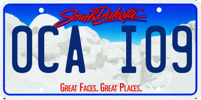 SD license plate 0CAI09