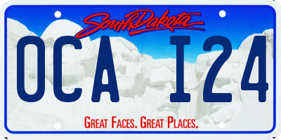 SD license plate 0CAI24