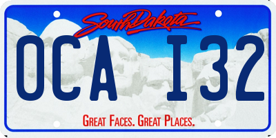 SD license plate 0CAI32
