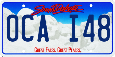 SD license plate 0CAI48