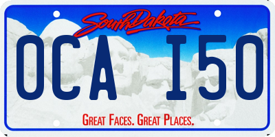 SD license plate 0CAI50