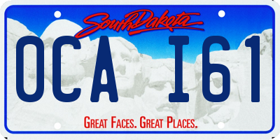 SD license plate 0CAI61
