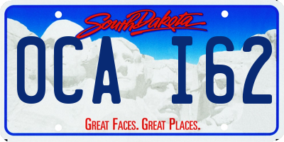 SD license plate 0CAI62