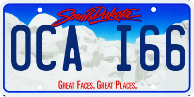SD license plate 0CAI66