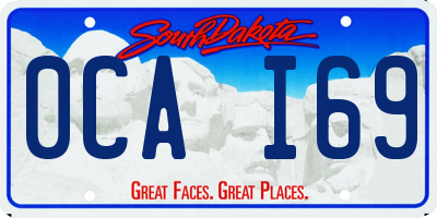 SD license plate 0CAI69