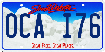 SD license plate 0CAI76