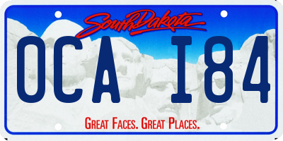 SD license plate 0CAI84