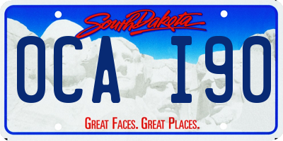 SD license plate 0CAI90